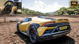 Lamborghini Huracan Sterrato - Forza Horizon 5 | Logitech G29 Gameplay