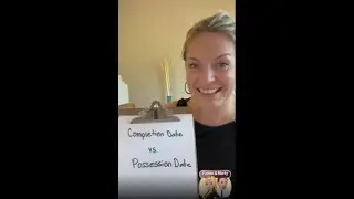 What Is The Difference Between A Completion Date And Possession Date