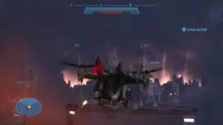 Halo Reach Covenant battle cruiser glassing