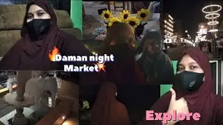 Daman Night Market Explore 🌙 | Diwali Lights & Street Magic 🪔| Hazra Hifza Official ❤️ | VLOG 🌸