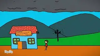 Tornado vs stickman's house