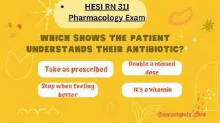 HESI RN 31I Pharmacology Exam