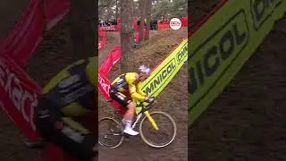 🌈 Mathieu van der Poel was flying through the technical sections in Mol! #ExactCross #cx #cyclocross