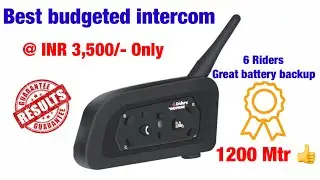 #Intercom | #VNETV6  Best intercom for helmet