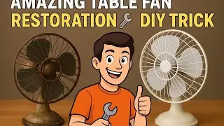 Old Table Fan Restoration | Rusty Fan to New Look 🔧 DIY Repair