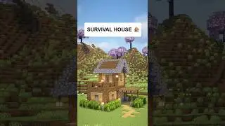 Minecraft Starter House Build Tutorial 🏠| Easy Survival Base Idea |  #Minecraft