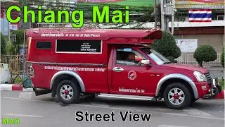 Chiang Mai Street View, The sights and sounds. (ASMR - No Talking).