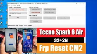 Tecno spark 6 air Frp bypass With CM2 | TECNO KE6 32+2N