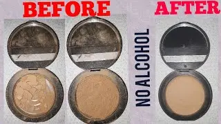 How To fix broken makeup powder without alcohol 2020 | Easy makeup hack / Fix powder at no cost