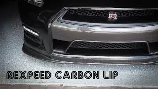 Nissan GTR Rexpeed Carbon Fiber Kansai (K1) Lip Unboxing and Install