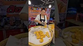 Mouth watering Bouncy & Crunchy Shrimp Cakes   Best Thai Street Food      #Reels #streetfood #food