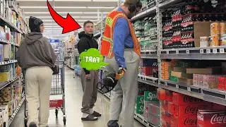Walmart Fart Prank Gone Wrong!!! He Wanted To Fight!!!