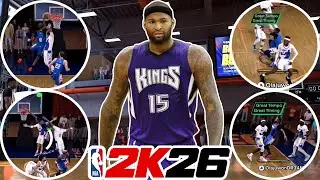 Сборка Демаркуса Казинса ростом 6 футов 11 дюймов просто невероятная в RANDOM REC в NBA 2K26! Луч...