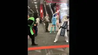 anime central 2025 reptile vs raiden #animecentral2025 #acen2025 #animecentral #mortalkombat