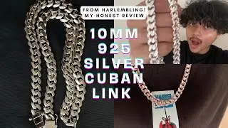 HarlemBling 10mm Cuban Link Chain 925 Sterling Silver Review!