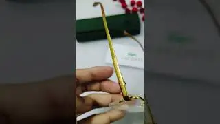 H&agrave;ng Ph&aacute;p, Gọng k&iacute;nh Titan mạ v&agrave;ng 18k Made in France h&agrave;ng x&aacute;ch tay nội địa Nhật LH 0919407501