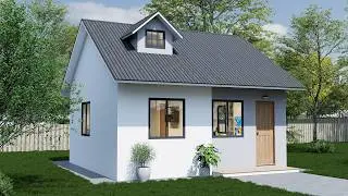 Проект небольшого дома | Миниатюрный дом 6 x 6 метров