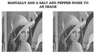 Python#16 How to Manually Add a Salt-and-pepper Noise to an Image in Python