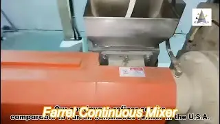custom twin rotor farrel continuous mixer high precision for rubber compounding