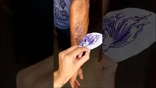 Beta fish tattoo- Elfin Ink #elfinink #minivlog #shortsfeed #shorts #tattoo #trending #youtubeshorts