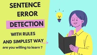 Sentence Error Detection. (Part 1)
