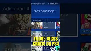 TODOS OS JOGOS GR&Aacute;TIS NO PS4 !!! #shorts