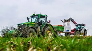 🔥 Rozsiewanie Nawozów na Wielką Skalę! 🔥2x John Deere 7r w Akcji ! 😱 OHZ Garzyn 🔥