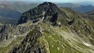 V&acirc;rful Negoiu - Făgăraș filmat cu drona
