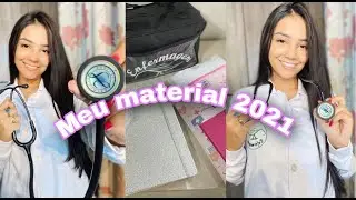 MEU MATERIAL ESCOLAR 2021 | FACULDADE DE ENFERMAGEM | Eduarda Lima