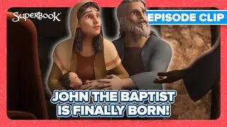 God Keeps His Promises | Superbook - The Birth of John the Baptist English Clip