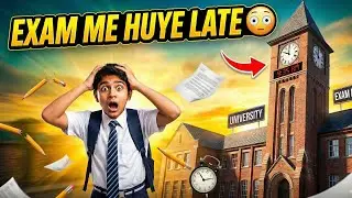 Exam ke liye huye 30 min late ⏰ 😓#dailyvlog #funny #comedylovervlog #comedy #cricketjokes #vlog 