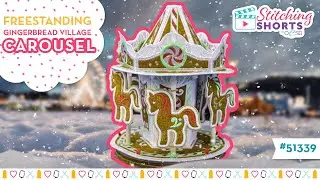Gingerbread Village Freestanding Carousel - Christmas Machine Embroidery