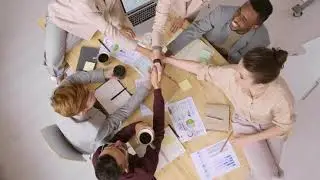 From KlickPin CF Group Of People In A Meeting Shakes Each Other Hands Stock Video After Effects Play
