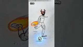 Cr7 ☠️ Speed Drawing StickMan Ronaldo 😳#shorts #drawing #ronaldo #cr7 #football