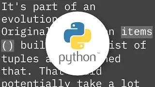 What is the difference between dict.items() and dict.iteritems() in Python2?