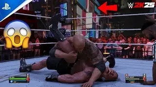 WWE 2K25 - THE ROCK & BROCK LESNAR BATTLE AT TIMES SQUARE! | PS5 4K60