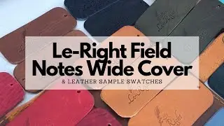Широкая обложка для блокнота LeCow Le-Right Field Notes &ndash; Кожа Old Boots и образцы кожи