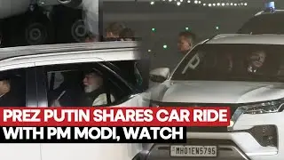 PM Modi and Russian President Vladimir Putin Share A Car Ride To 7 Lok Kalyan Marg, Watch Video