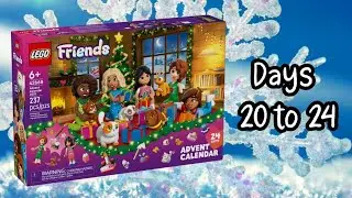 Lego Friends Advent Calendar days 20 to 24