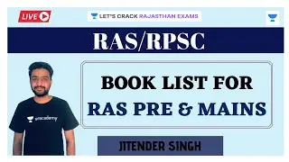 Book List for RAS Pre And Mains | Strategy Session | RPSC/RAS 2020/2021 | Jitender Singh