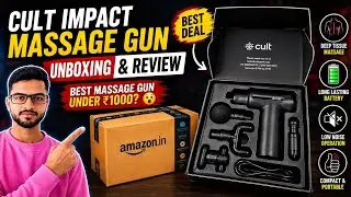Best Massage Gun Under 1100 Rs | Cult Impact Massage Gun Unboxing & Review in Hindi