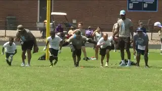Detroit Lions' Jalen Elliott hosts youth football camp at L.C. Bird