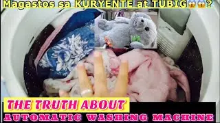 🌹PAANO GAMITIN ANG AUTOMATIC WASHING MACHINE + MAGASTOS BA SA TUBIG AT KURYENTE/ Jhen f