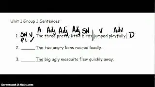Shurley Unit 1 Sentences