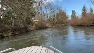 250 hp mini jet boat up Crabtree Creek Oregon last year