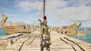 Assassin’s Creed Odyssey how to make a Spartan Outfit + Smashing Athenians with it!!