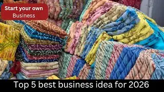 Top 5 business idead for 2026 | saree business | wholesale | manufacturer | kesaria textilecompony 