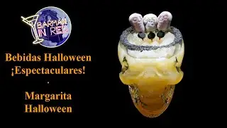 Bebidas ricas y fáciles para Halloween - MARGARITA HALLOWEEN 🎃