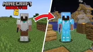 Fixing FULL ENCHANTED Diamond Armor in Minecraft HARDCORE!