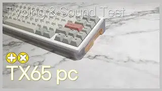 TX65 pc 황동보강 삼신흑 타건 / TX65 pc Brass Plate Cherry MX Black Typing & Sound Test